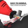 Electric Chainsaw Sharpener Kit - Comes with Chain Saw Sharpener Tool, 3 File Size Diamond Sharpening Wheels, Angle Attachment, Wrench