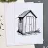 Large (A4) 'Tool Shed' Blank Greeting Card (GC00066348)