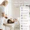 30in Dimmable Led Half Moon Desk Lamp Brightness Adjustable Nail Led Salon Light