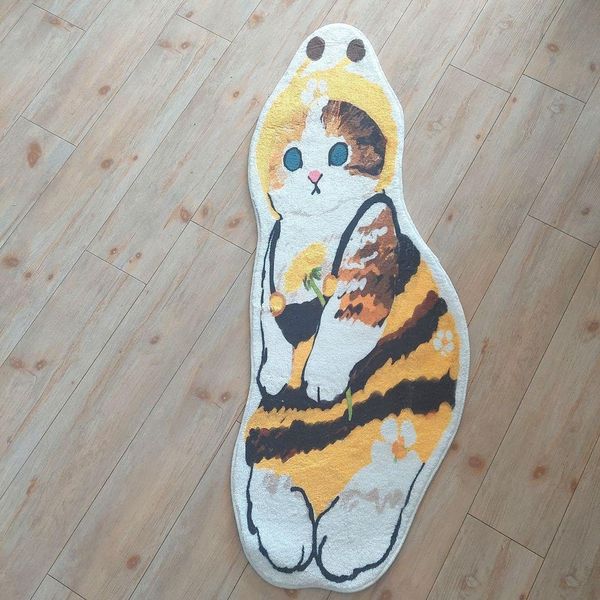 big mofsand mofusand floor mat rug cat cat