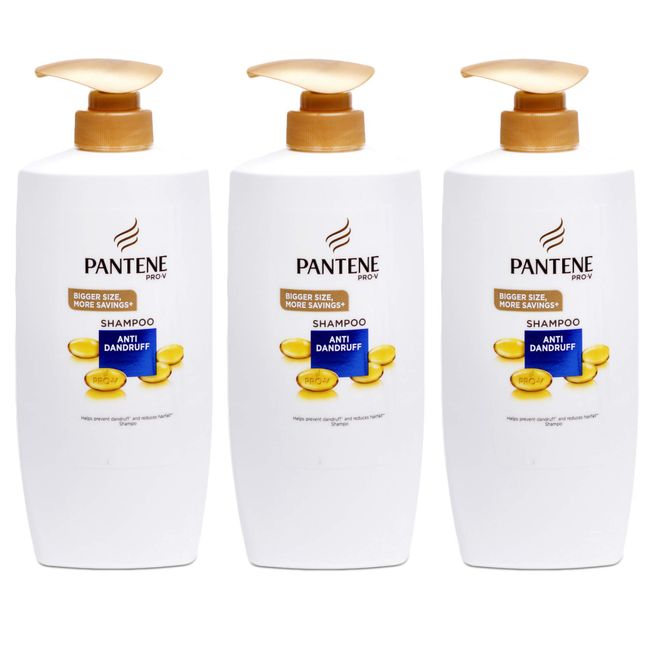 Pantene Pro-V Anti Dandruff Shampoo - 25.36 Fl Oz / 750 mL x 3 Pack