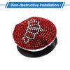 VekAuto Car Push Start Button Cover, Engine Button Cover Universal for Car Stylish ABS 4.1cm Red
