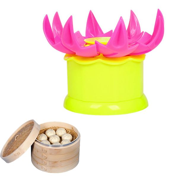 MGGi Large 2.36'' Baozi Maker, Plastic Dumpling Molds, Bun Making Mould DIY Pastry Pie Steamed Stuffed Tool, Bao Moulds, Meat Press -for Chinese Baozi, - Yellow (MG20211105)