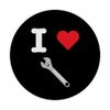 I Love Wrench Handy Tools Turn Nuts Bolts Socket Pipe Torque PopSockets Standard PopGrip