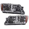 For 2009-2020 Dodge Journey Chrome Headlights Lamps Complete Replacement Set