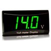 DC12V Low Profile Voltmeter Green Display Voltmeter Universal Slim Design Battery Condition Checking