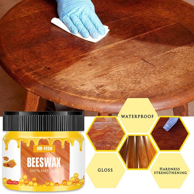 Natural Beeswax Home Wood Furniture Care Polishing Seasoning Bee