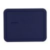 Pyrex Blue 6-cup RECTANGULAR Plastic Cover 7211-PC, 2 pack