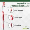 100 Bulk Toothbrushes + Caps, Individually Wrapped, Medium Soft "DAMAGED CARTON"