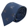 King & Priory Navy Blue Embroidered Hurricane Fighter Plane Tie