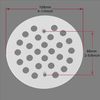 4-1/4Inch Screw-in Shower Drain Cover Replacement Floor Strainer(White)