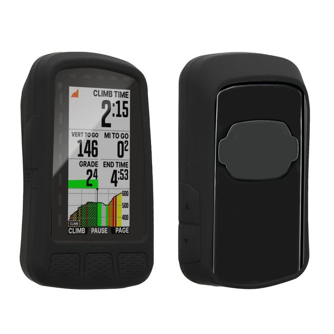 kwmobile Hülle kompatibel mit Wahoo Elemnt Roam V2 - Silikon GPS Fahrrad Case Schutzhülle - in Schwarz