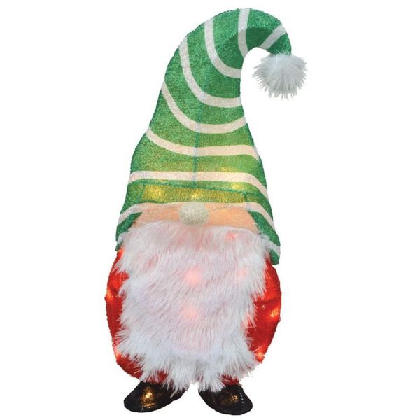 Candy Cane Lane Short Gnome  - 20" Outdoor LED Yard Décor