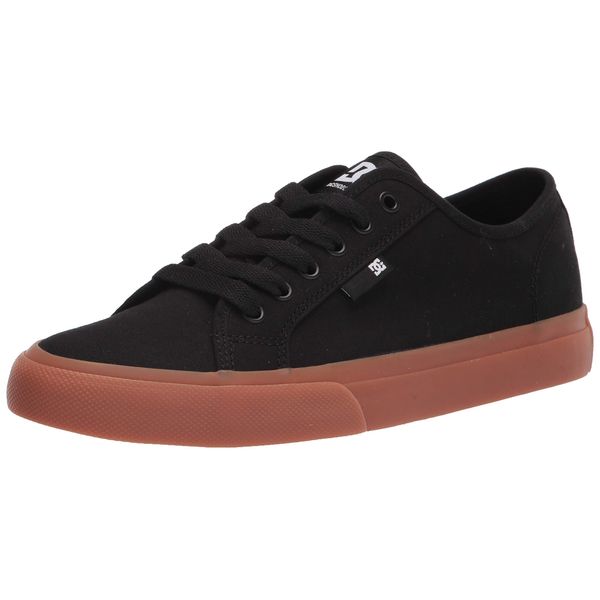 DC mens Manual Skate Shoe, Black/Gum, 9 US