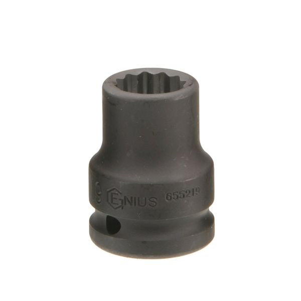 GENIUS TOOLS 1/2" Dr. 41mm Thin Wall Impact Socket (12-Point) (CR-Mo) - 453841