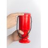 Hand Held Plastic Collection Box. - Coin Collection Box- donation box. Red