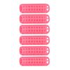 Bordhap 12 Pcs Pink Plastic DIY Hair Styling Roller Curlers Clips