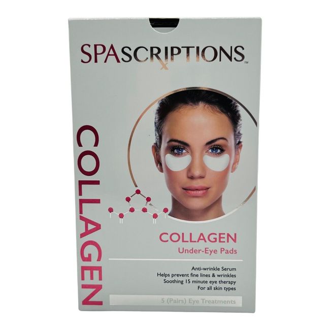 SPAScriptions Collagen Under Eye Pads 5 pairs Anti-Wrinkle Soothing Skin Care