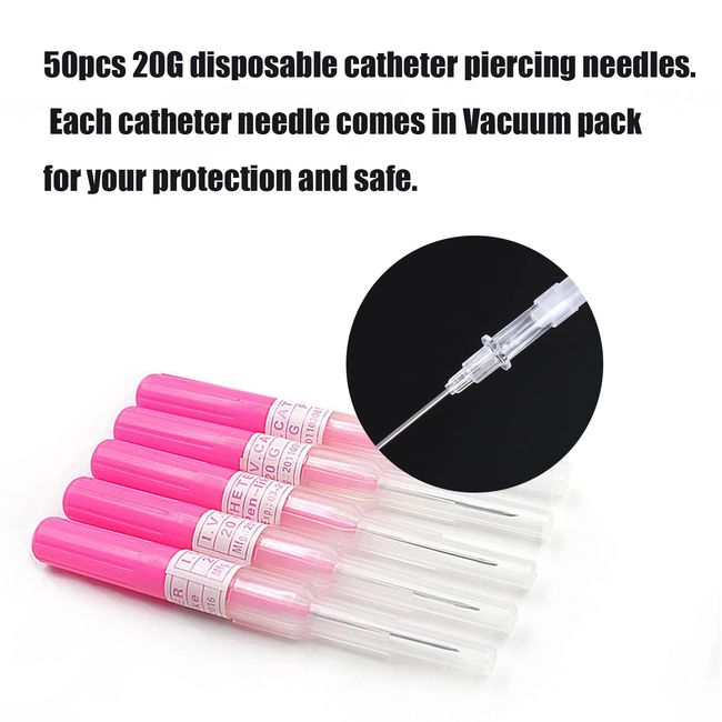 Sotica Ear Nose Piercing Needles 50/100pcs Mixed Sizes Body Piercing  Needles Hollow Needles 12G 14G 16G 18G and 20G Piercing Body Ear Nose Navel