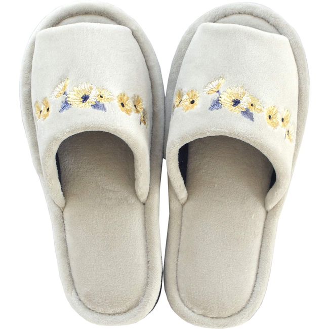 OKA Rafina Washable Slippers, Gray (Wilton)