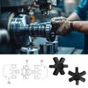 XIKE L190 Solid Type Flexible NBR Rubber Spider Center Insert Fits for L Jaw Coupling Set, Black (1 Pack)