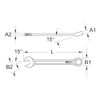 KS TOOLS 964.0108 STAINLESS combination spanner, 8mm