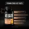 ESN Vitalstoffbundle, 4 Bundles of Magnesium, Omega 3, Vitamin Stack, Zinc