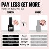 TOMICCA 5 in 1 Builder Nail Gel- 15ML Builder Base Strengthening nude Nail Gel for Hard Strong Nails Tips & Extensions, UV Nail Gel Polish for Nails Repair, Nail Art Supplies Easy to Shape(nude)