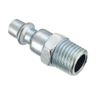 sourcing map High-Flow Plug, Quick Coupler Plug Air Hose Fitting Quick-Connect Fitting, 1/4" NPT Male Plug 2pcs