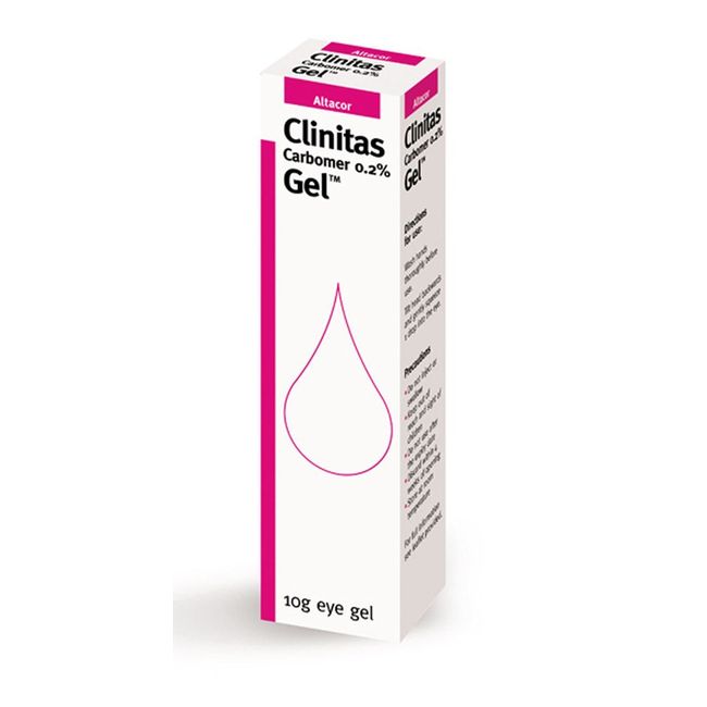 Clinitas Gel (carbomer 0.2%) 10g eye gel: Pack of 3