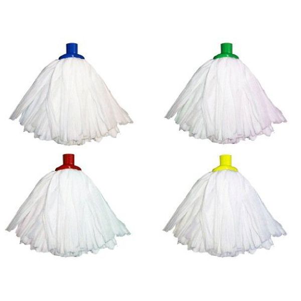 Professional Super White Colour Coded Mop Heads - One of Each Colour