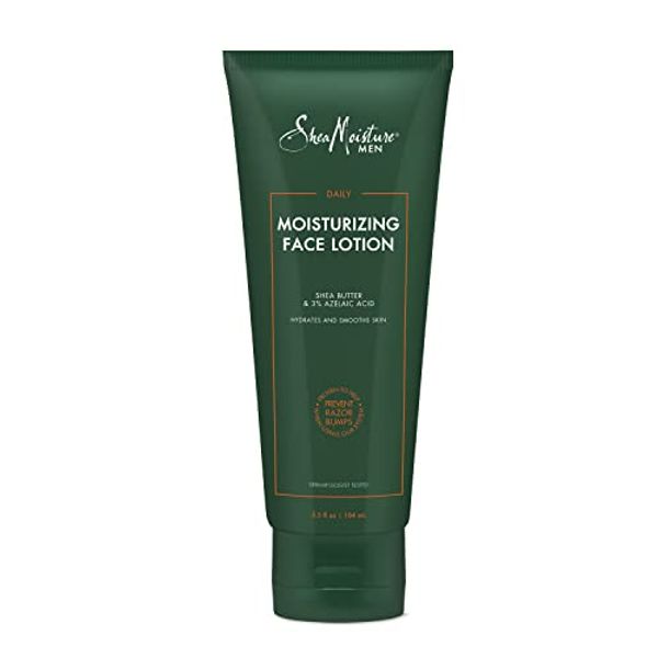 SheaMoisture Men Lotion for Soft, Smooth Skin Daily Moisturizing Face Lotion Dermatologist-Tested Skin Care Proven to Prevent Razor Bumps When Using Our System 3.5 oz