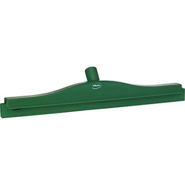 Vikan Squeegee,Ultra Hygiene,Dbl Blade,20",PP/RB,GN, 7713, Green
