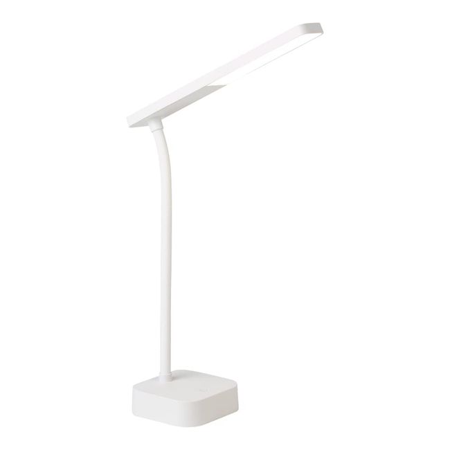 Sonic LV-5765-W Desk Light, Livigaku LED, Slim, USB Rechargeable, White