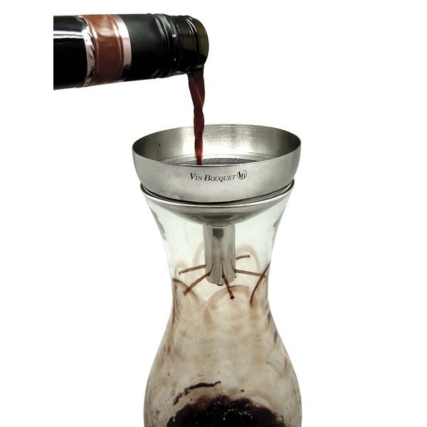 Stainless Steel Wine Decanting Aerator with Filter