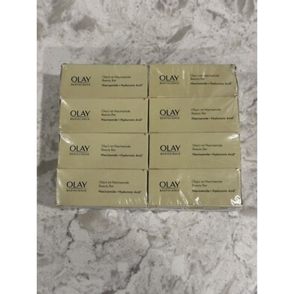 (8) OLAY Body Science B3+ HYALURONIC ACID BEAUTY BAR SOAP SEALED
