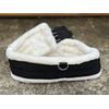 Equipride SUPER SOFT MINK/TEDDY FUR SYNTHETIC GIRTH ELASTICATED BOTH SIDE (135 cm, Black)