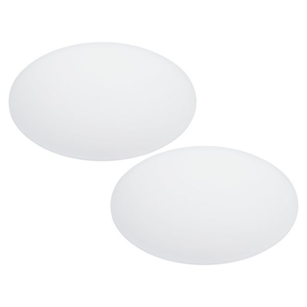 PATIKIL 7.5" Diameter Lampshade Diffuser, 2 Pcs 1.7mm Thick Round Diffuser Sheet for Drum Lampshades, Pendants Light, DIY Light Shield, Translucent White