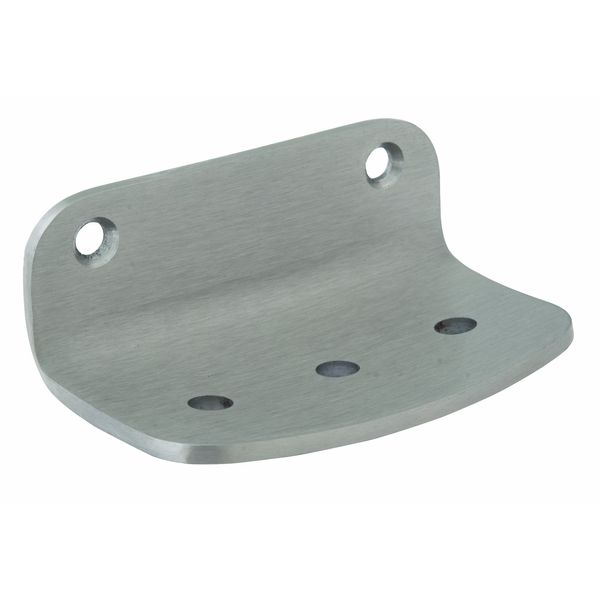 Bradley 900-000000 Surface Mount Heavy Duty Stainless Steel Soap Dish, 5" Width x 2-1/8" Height x 2-3/4" Depth