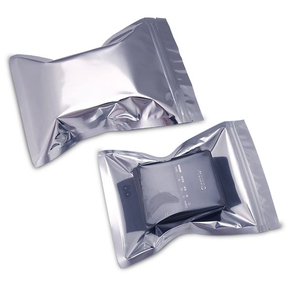 Chuck Aluminum Bag, Zipper Aluminum, Storage Bag, 50 Pieces, Zipper Pouch, Divided Bag, Transparent, Light Shield, Snacks, Aluminum Foil Wrapping Bag, Zip, Poly Bag, Mini, Freezer, Coffee, Bean