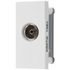 BG EMNSTVW Euro Module Co-Axial Connection - White