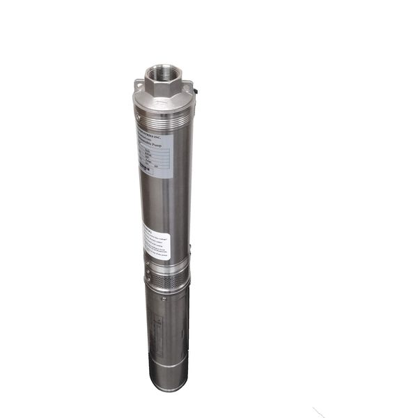 Hallmark Industries MA0343X-4 Deep Well Submersible Pump, 1/2 hp, 110V, 60 Hz, 25 GPM, 150' Head, Stainless Steel, 4"