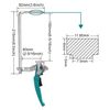 TOOLCOOL Quick Release Ratchet Track Saw Clamp Guide Rail Clamp for MFT Table and Guide Rail System