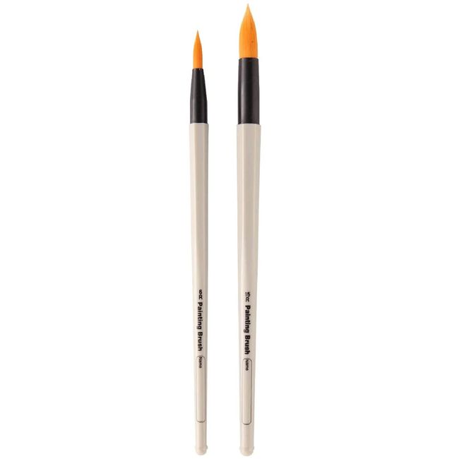 Molibe Creation MNG-ST2-PP Nylon Drawing Brushes for Paints, Hexagonal Shaft, Set of 2