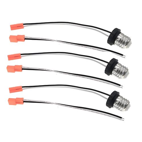 JNXQWE E26 Light Socket Adapter, Medium Base Screw-in Pigtail Connector for LED Recessed Lights, 3-Pack (3-Pack)
