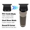 Replacement DLC Trimmer Blade Compatible with Babyliss PRO FX787 & FX726 Deep Tooth, Black