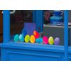 Easter Decorations - Easter Window Stickers - 10 x Colourful Easter Egg Window Clings for Easter Window Display