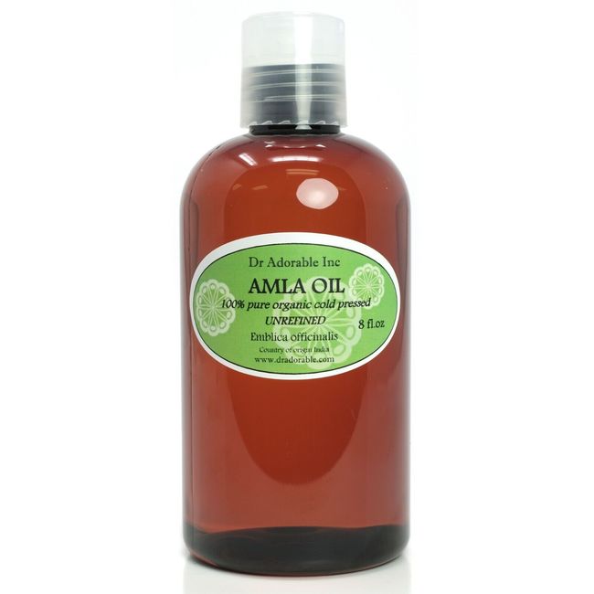 8 OZ AMLA OIL Unrefined Virgin Indian Gooseberry for Hair Growth Skin Anti Aging