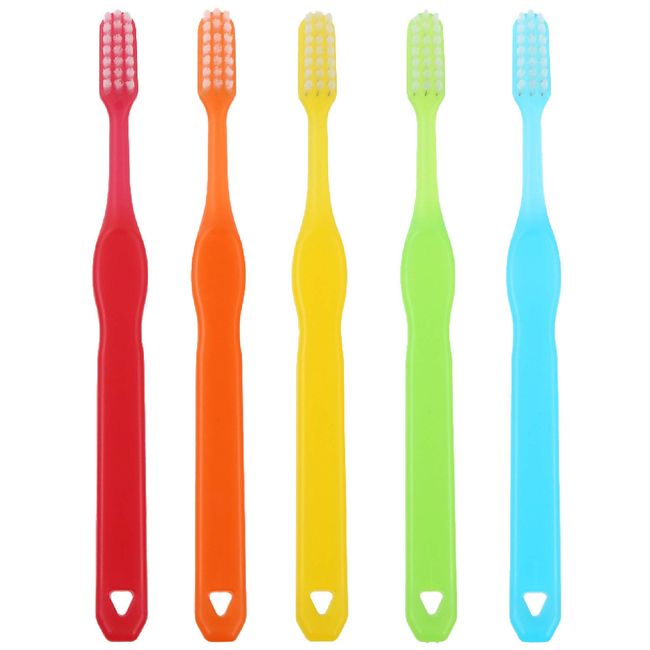 L APIS: LA-215 Dental Toothbrush, Candy, 5 Colors, Baby Teeth, Back Teeth, Easy to Clean, 5 Years Old, Economical, Plain, Assorted, 20 Pieces