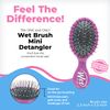 Wet Brush ディズニー ミニ オリジナル デタングラー ヘアブラシ - ラプンツェル グリッターボール - コーム レディース メンズ キッズ - ウェットまたはドライ - ナチュラル ストレート 太い カーリー ヘア - すべての髪質に痛くない